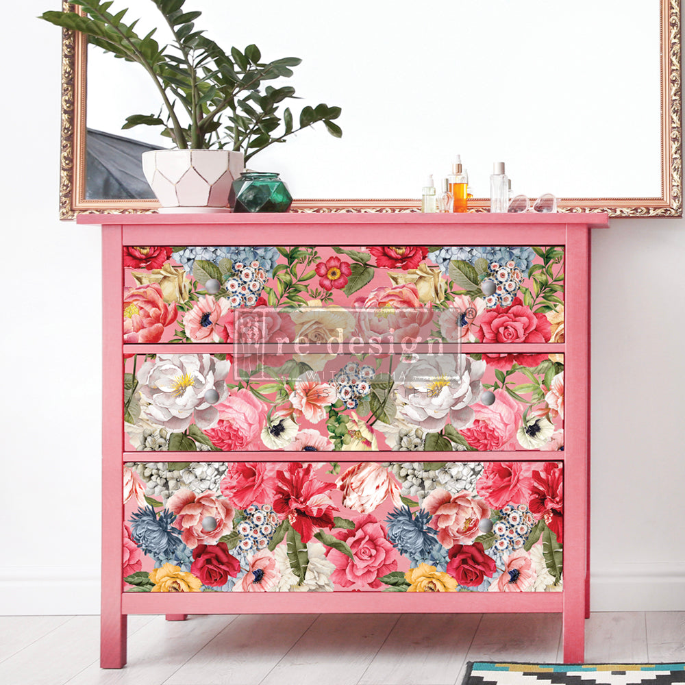 Re-Design With Prima® Decor Transfers - Wondrous Floral II 24x35"