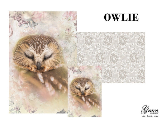 Owlie Decoupage Paper