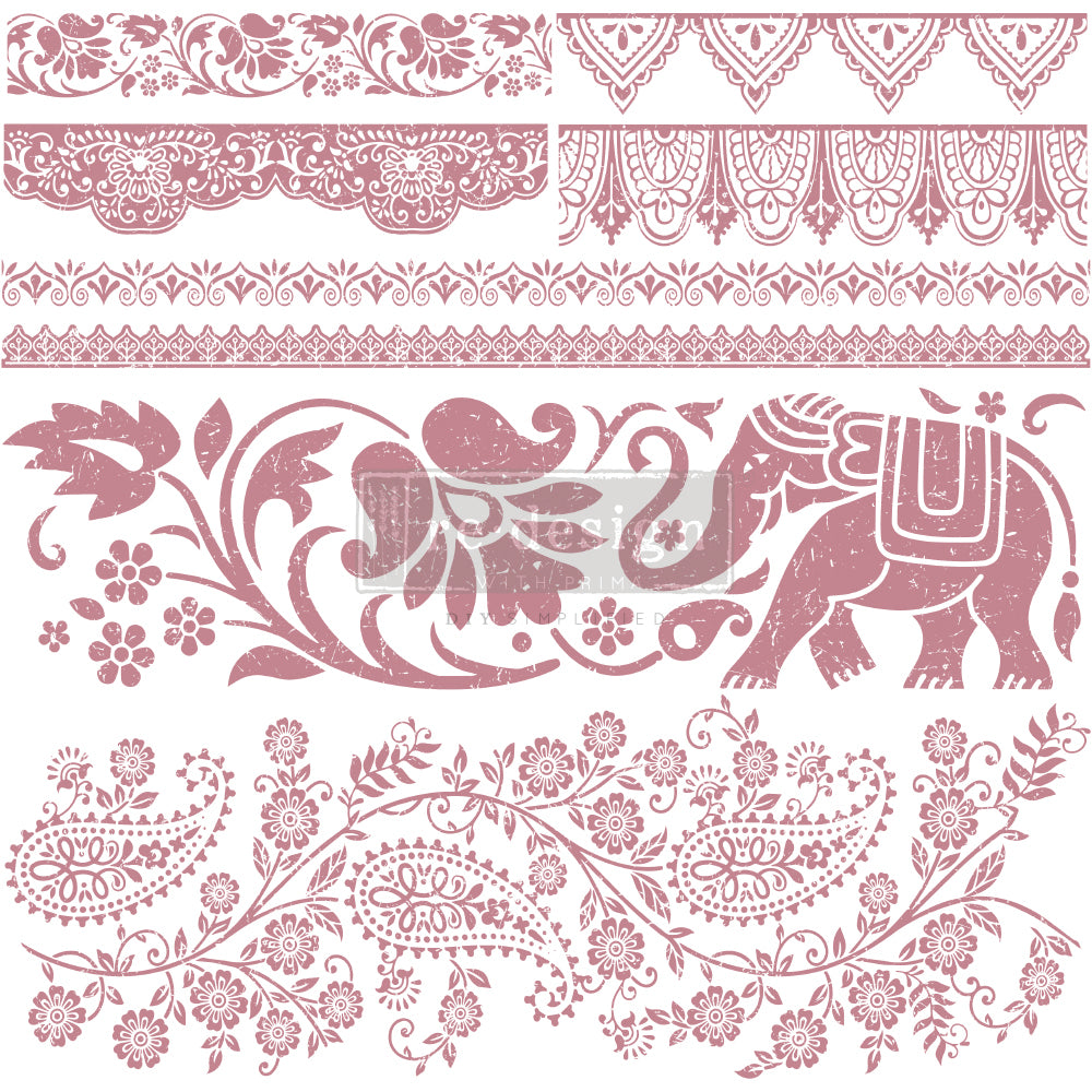 Clearly Aligned Decor Stamps - Bohemian Dreamer - 12x12" (8 pcs)