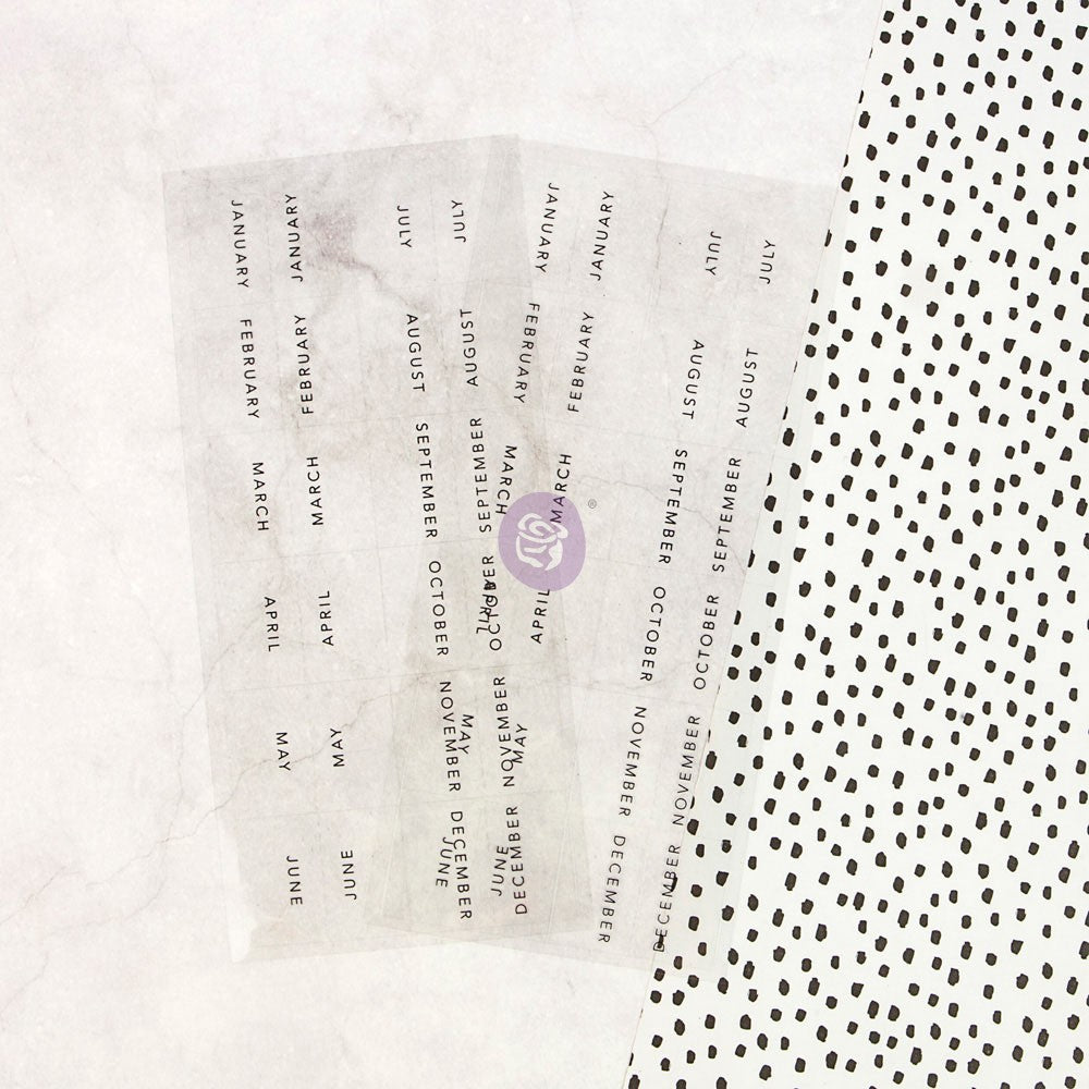 Prima - My Prima Planner Embellishments - Monthly Tab Stickers