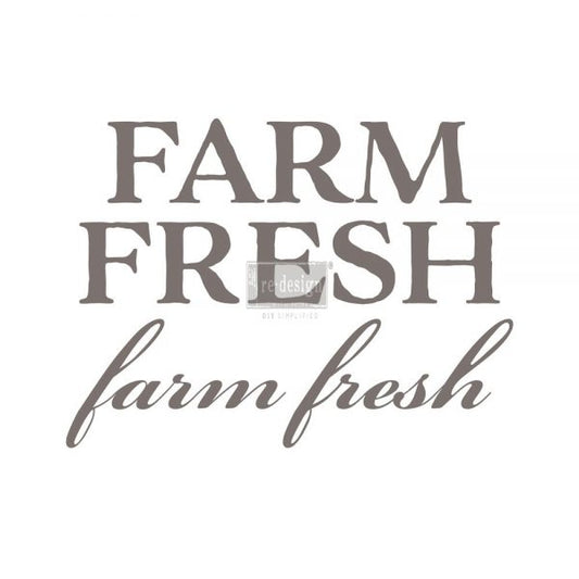 Farm Fresh Decor Transfer