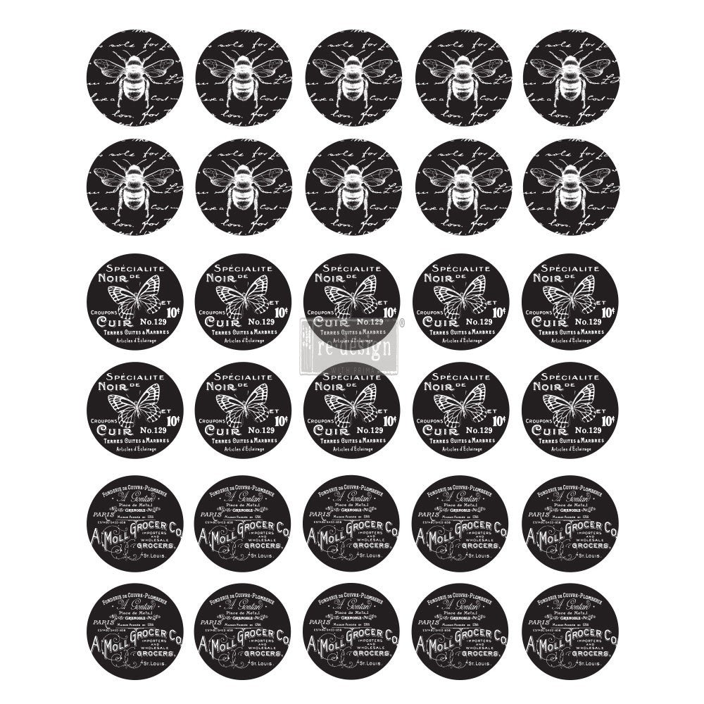 Re-Design With Prima® Knob Transfer - French Noir 8.5x10.5"