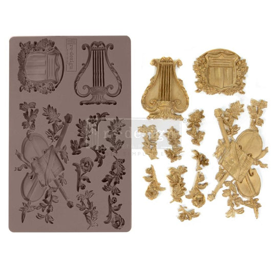 Re-Design With Prima® Decor Moulds - Musical Journey 5x8"