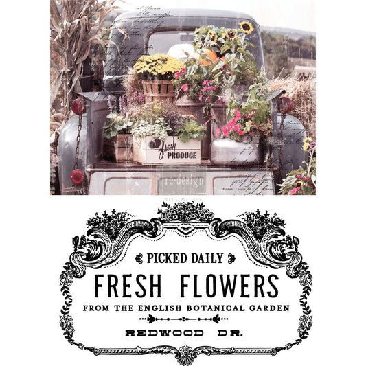 REDESIGN DECOR TRANSFER FRESH FLOWERS