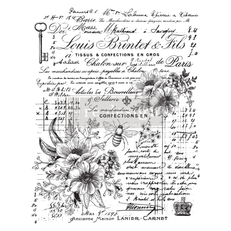 Redesign Decor Transfer - Lovely Ledger 24"x31"