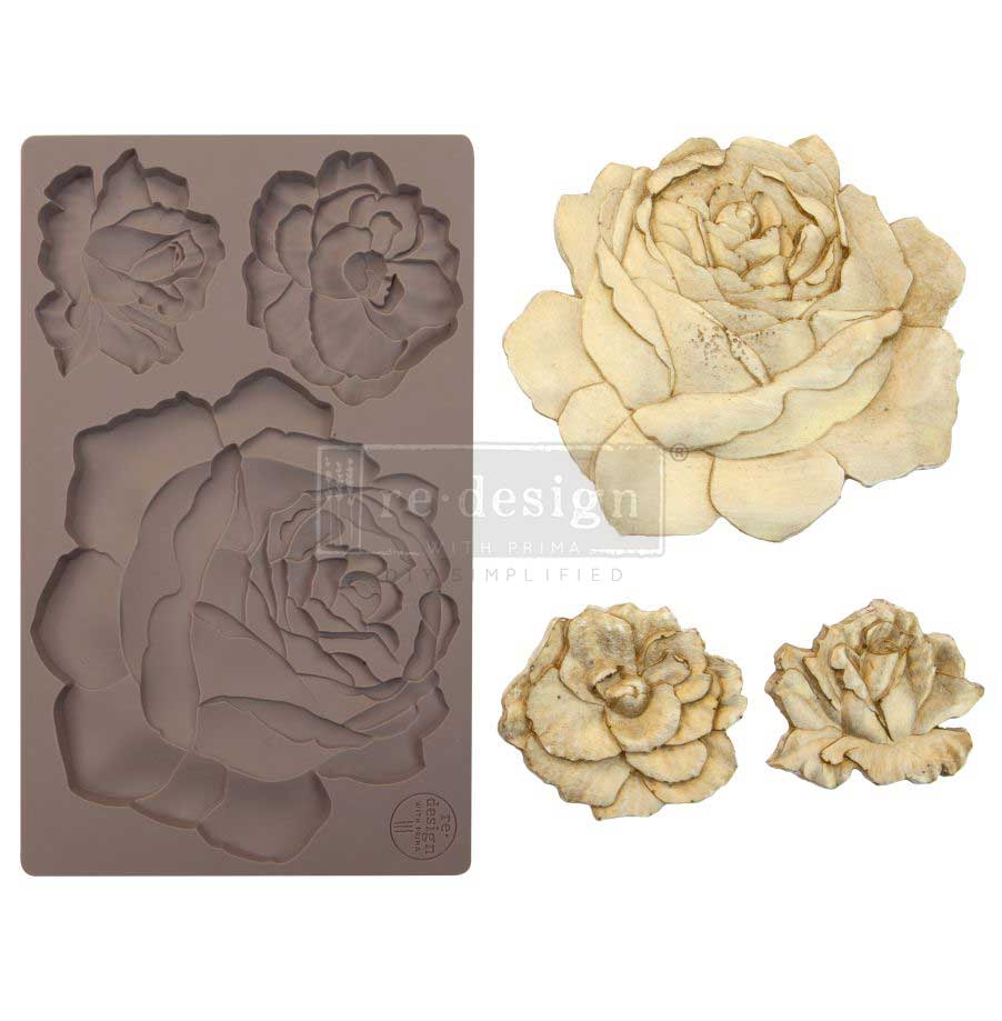 Re-Design With Prima® Decor Moulds – Etruscan Rose 5x8"