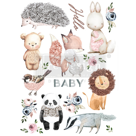 Re-Design Decor Transfer Hello Baby 24x35"