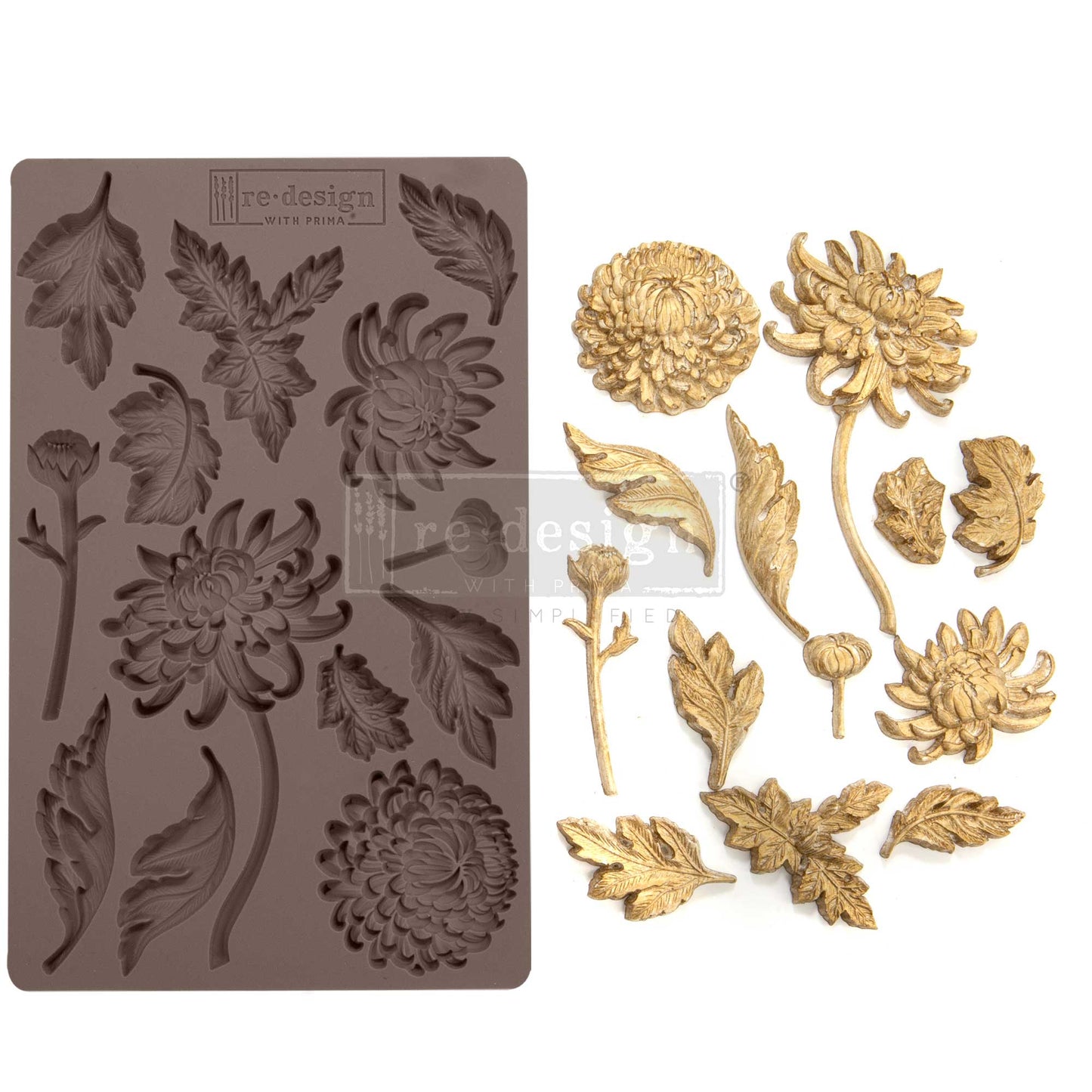 Re-Design With Prima® Decor Moulds – Botanist Floral 5x8"