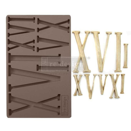 Re-Design With Prima® Decor Moulds - Numerals 5x8"