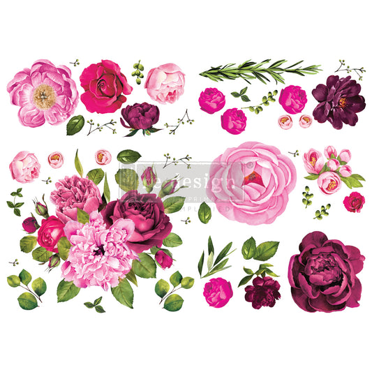 Re-Design With Prima® Decor Transfers - Lush Floral I 48x35"