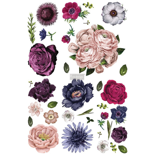 Re-Design Decor Transfer Lush Floral II 50"x36"