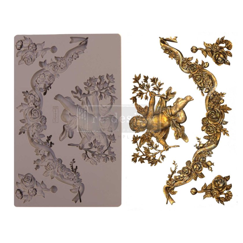 Re-Design With Prima® Decor Moulds - Divine Floral 5x8"