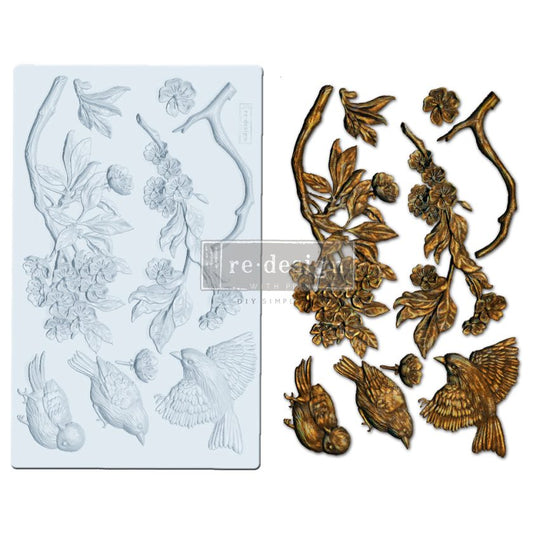 Re-Design With Prima® Decor Moulds - Aviary 5x8"
