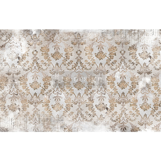 Re-Design With Prima® Decoupage Decor Tissue Paper - Washed Damask 19.5x30"