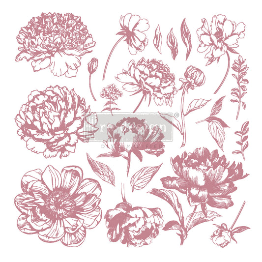 Clearly Aligned Decor Stamp Linear Floral