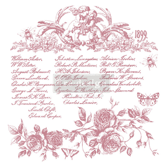 Re-deign with Prima Clearly Aligned Stamps Floral Script