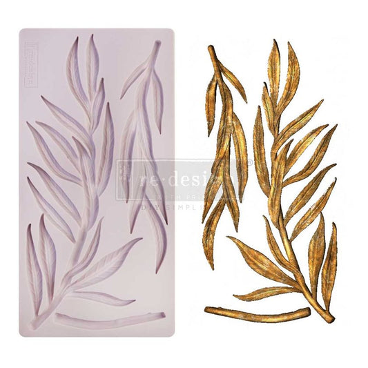 Re-Design With Prima®  Decor Mould - Simple Greenery 5x10"