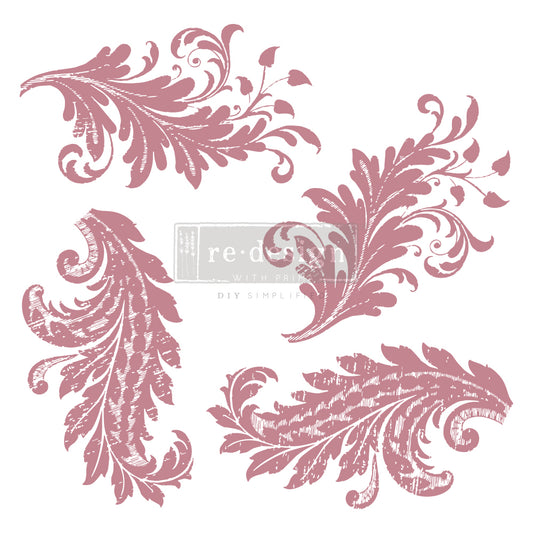 Clearly Aligned Decor Stamps Royal Flourish