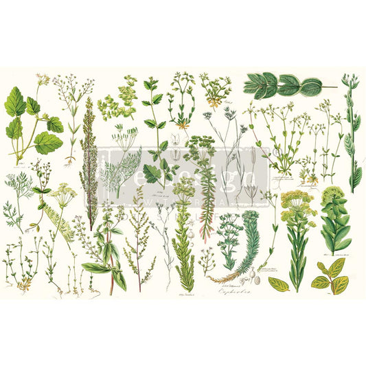 Re-Design With Prima® Decoupage Decor Tissue Paper - Greenery 19x30"