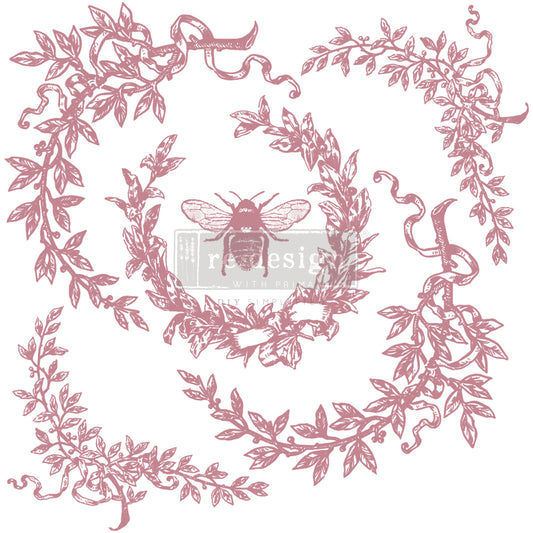 Clearly Aligned Decor Stamp French Laurels