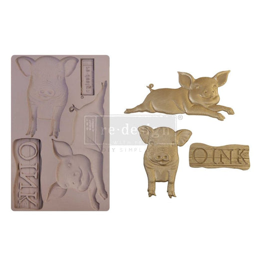 Re-Design With Prima® Decor Moulds - Farm Friends 5x8"