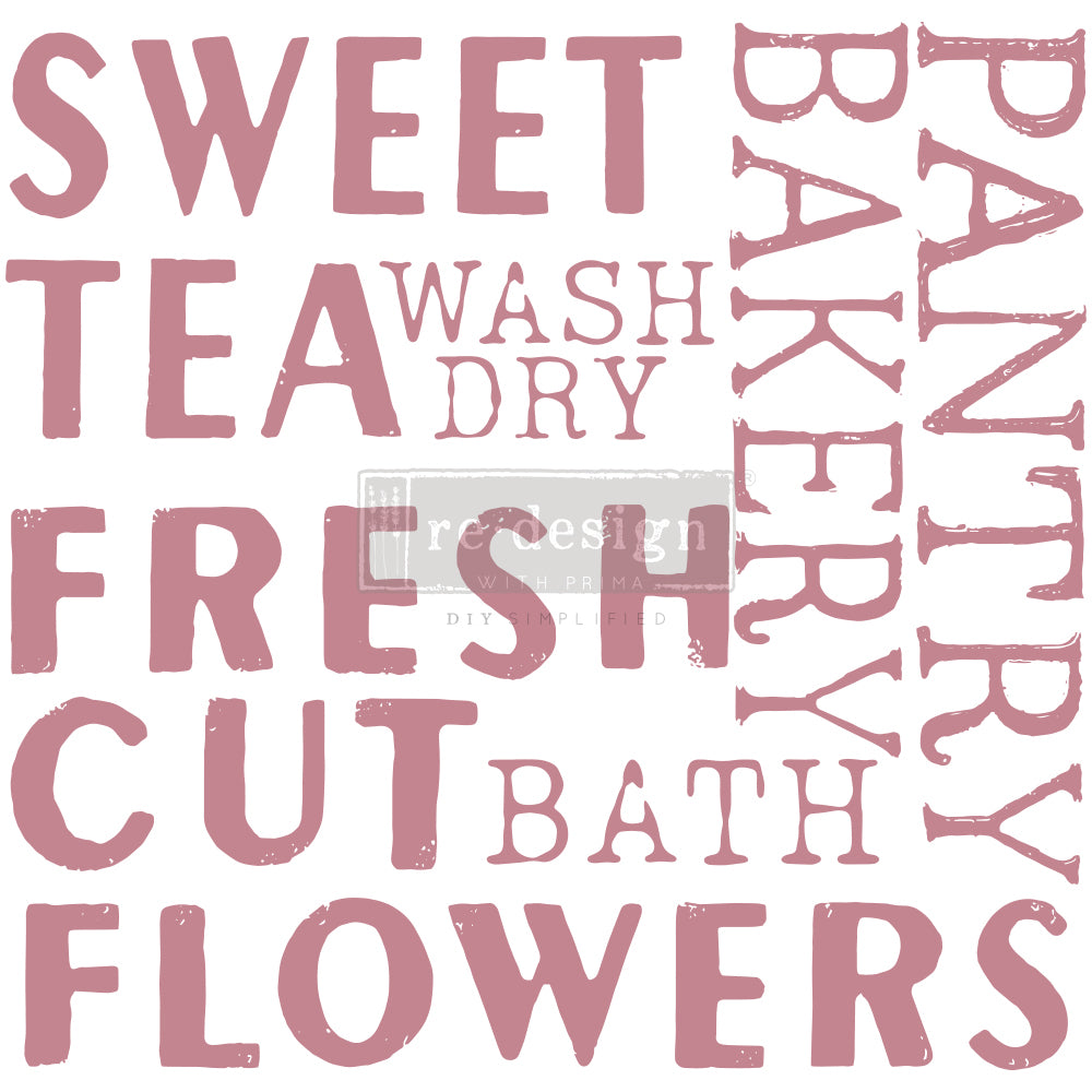 Clearly Aligned Decor Stamps - Sweet Tea - 12x12" (9 pcs)