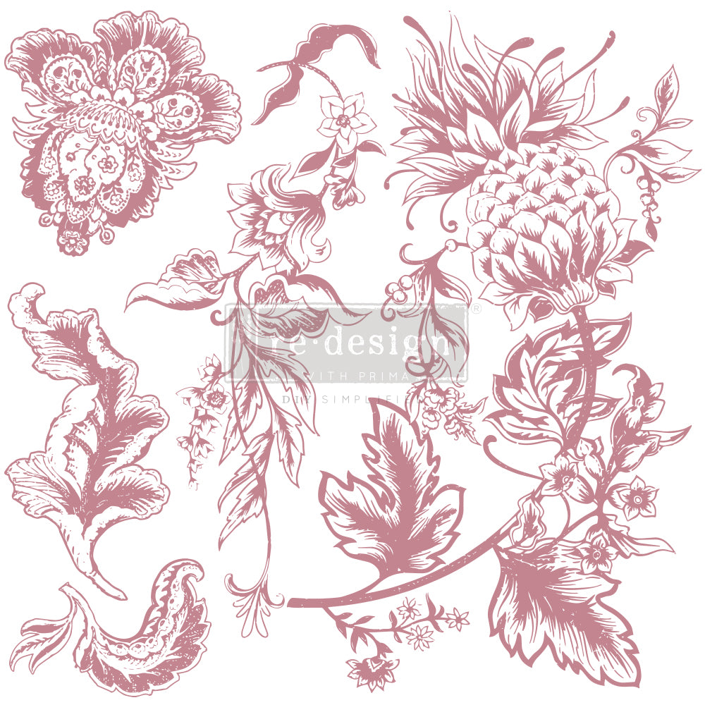 Clearly Aligned Decor Stamps - Rustic Floral Elements - 12x12" (5 pcs)