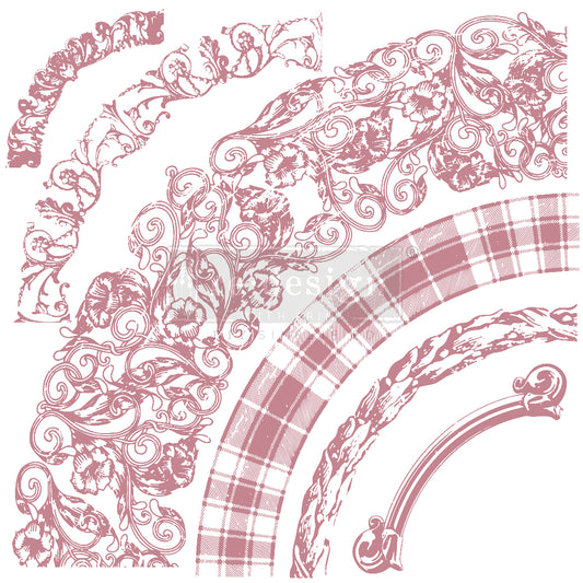 Clearly Aligned Decor Stamp Curved Accents