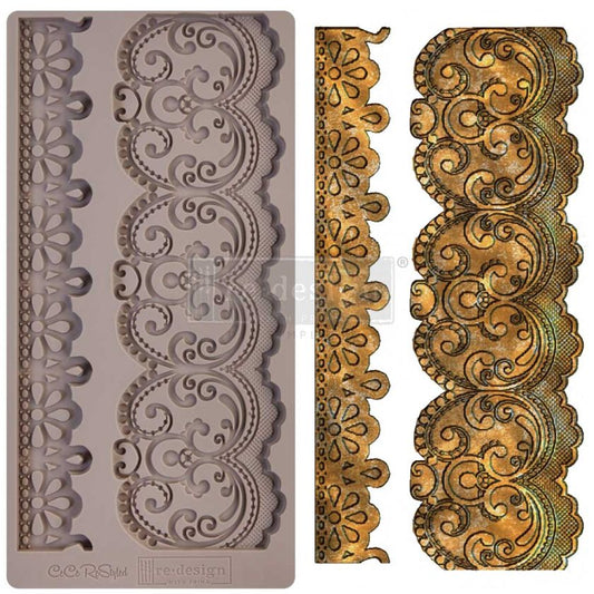 Re-Design With Prima® Decor Mould - CeCe Restyled - Border Lace 5x10"
