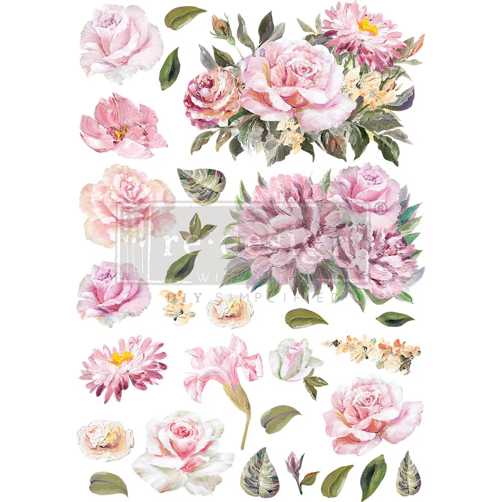 Re-Design With Prima® Decor Transfers - Rose Quartz 24x35"
