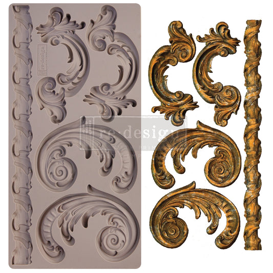 Re-Design With Prima® Decor Moulds - Lilian Scrolls 5x10"