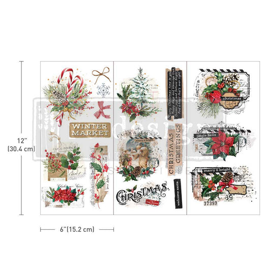 Decor Transfer XMAS Tag