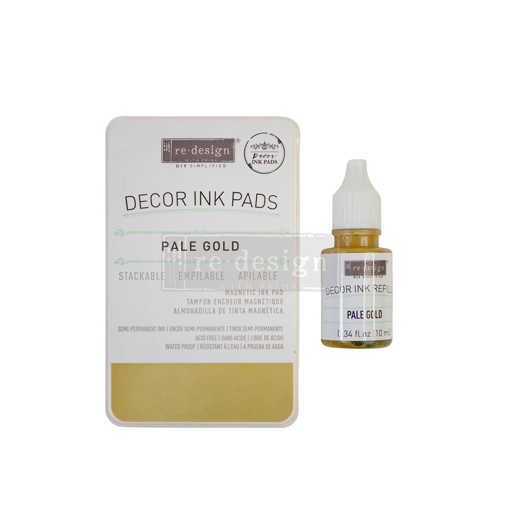 Decor Ink Pad - 1 Magnetic case + Dry Ink Pad + 10mL ink Bottle