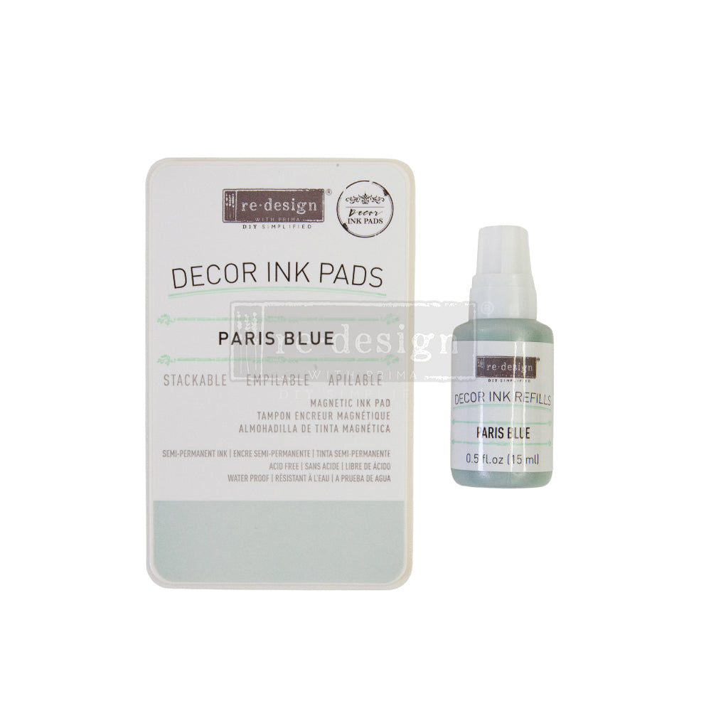 Decor Ink Pad - 1 Magnetic case + Dry Ink Pad + 10mL ink Bottle