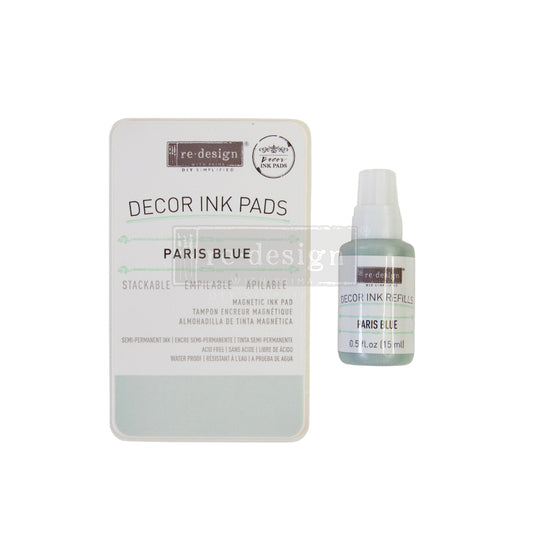 Decor Ink Pad - 1 Magnetic case + Dry Ink Pad + 10mL ink Bottle