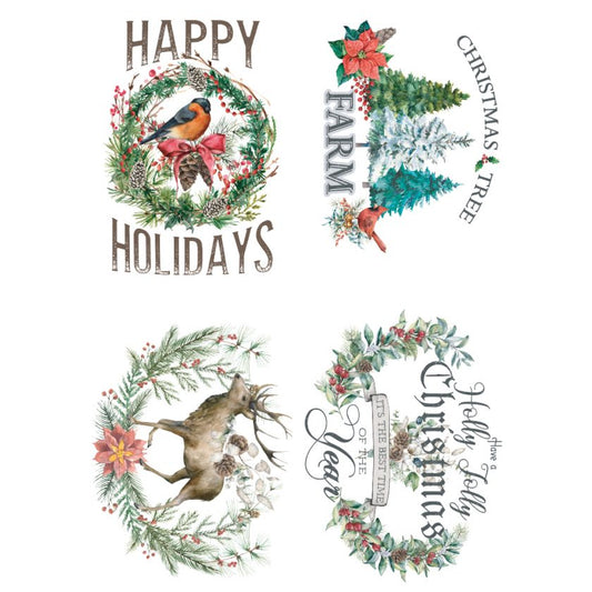 Redesign decor transfer Holly Jolly Christmas