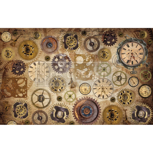 Re-Design With Prima® Decoupage Decor Tissue Paper - Timeworks 19.5x30"