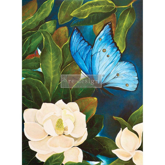 Decoupage Rice Paper Sapphire Angel Mulberry Tissue