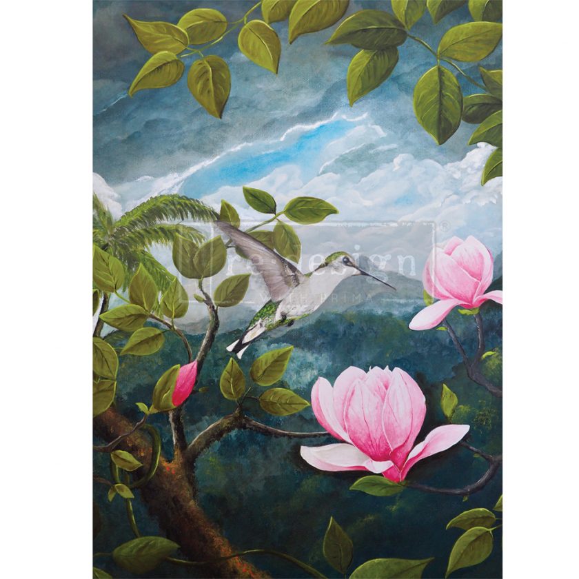 Re-Design With Prima® 1A Decoupage Rice Paper - Spring Magnolias - 23.4x33.1"