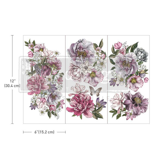 Dreamy Florals Decor Transfer