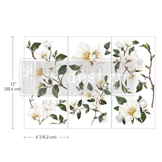 Redesign Decor Transfer, White Magnolia