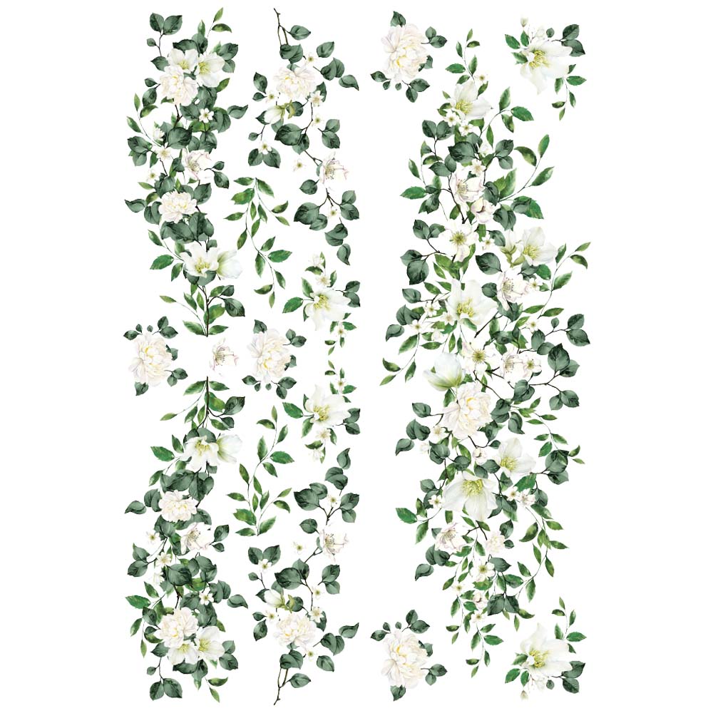 Re-Design With Prima® Decor Transfer - Trellis Flowers 24x35"