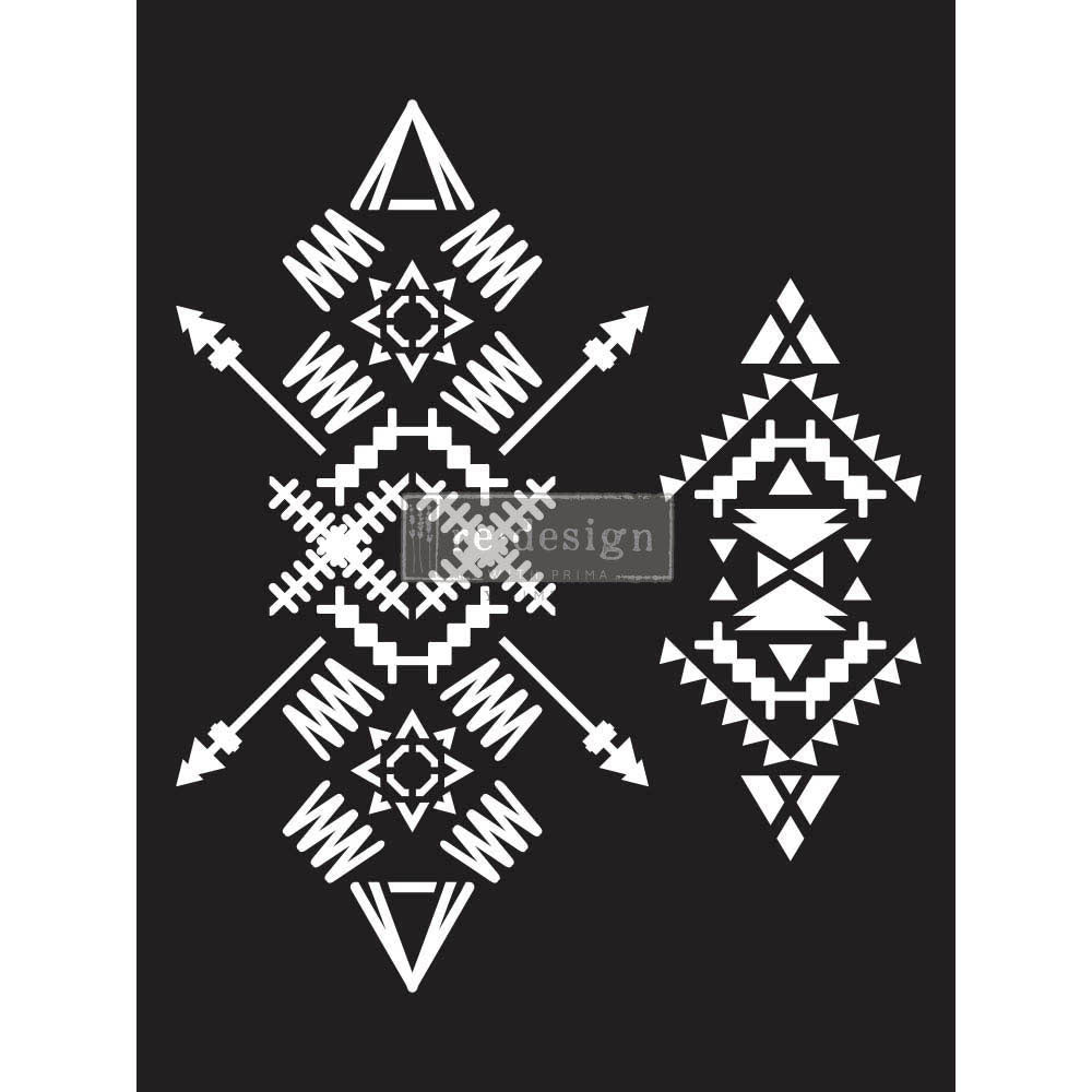 Re-Design With Prima® Decor Stencil : Tribal Imprint 9x12"