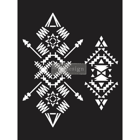 Redesign Decor Stencil Tribal Imprint 9x12