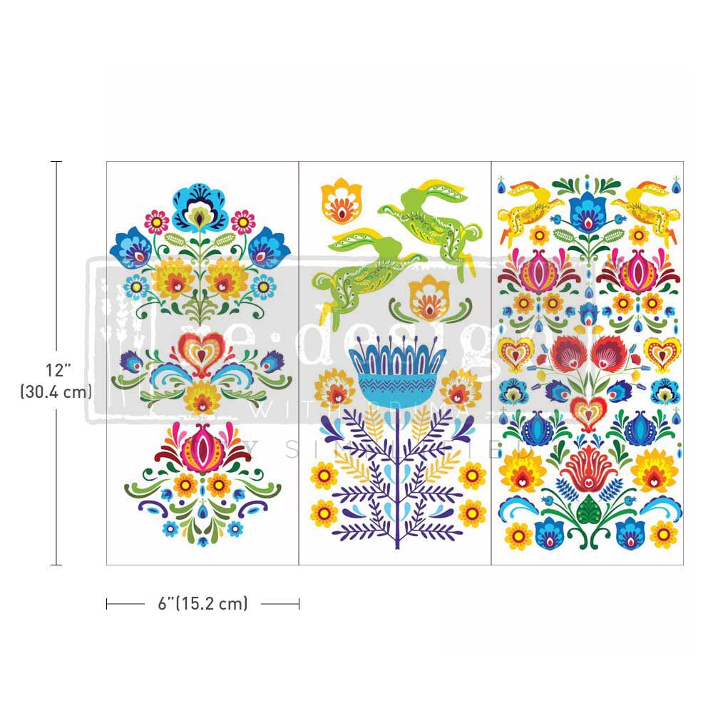 Redesign Decor Transfer Floral Polish