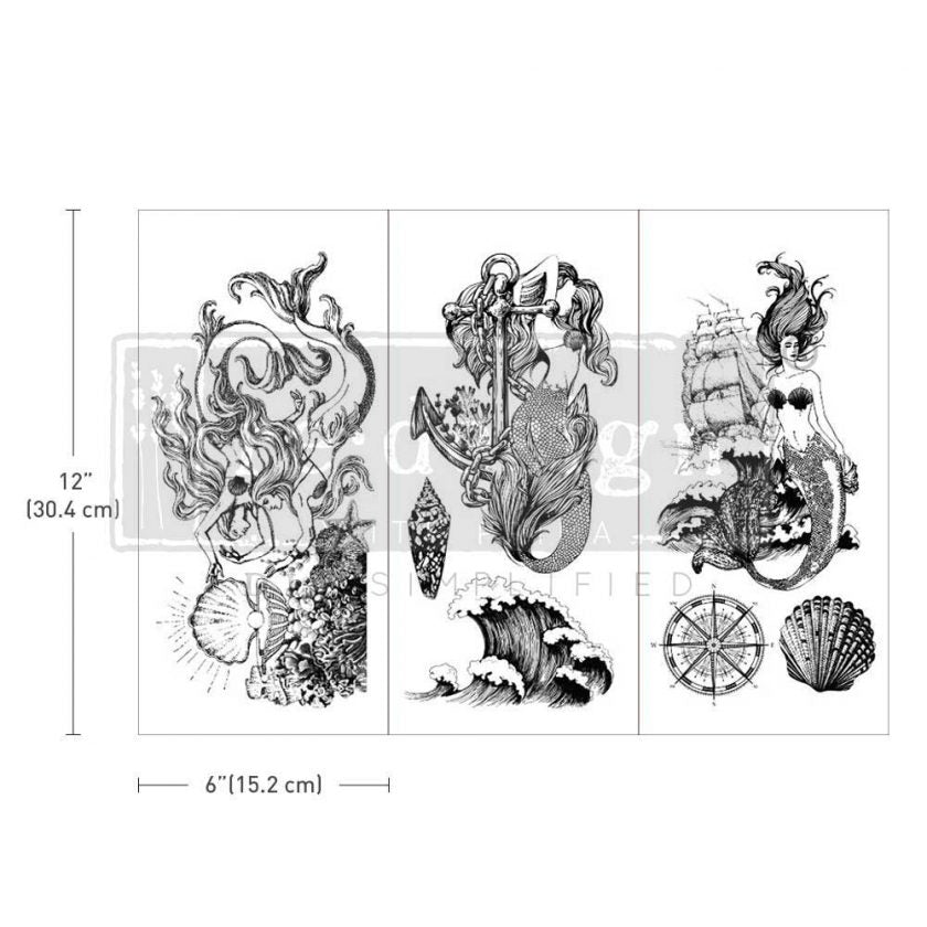 Redesign Decor Transfer Mermaid Treasure