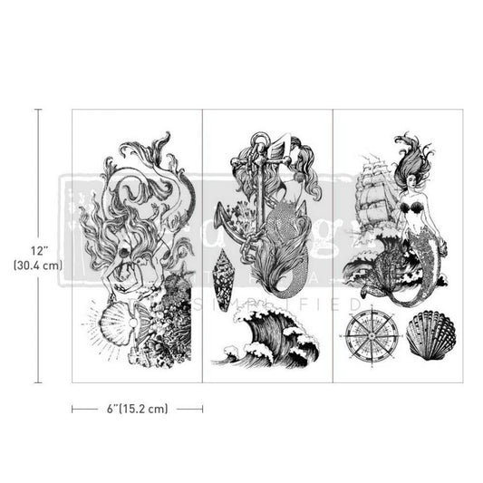 Redesign Decor Transfer Mermaid Treasure