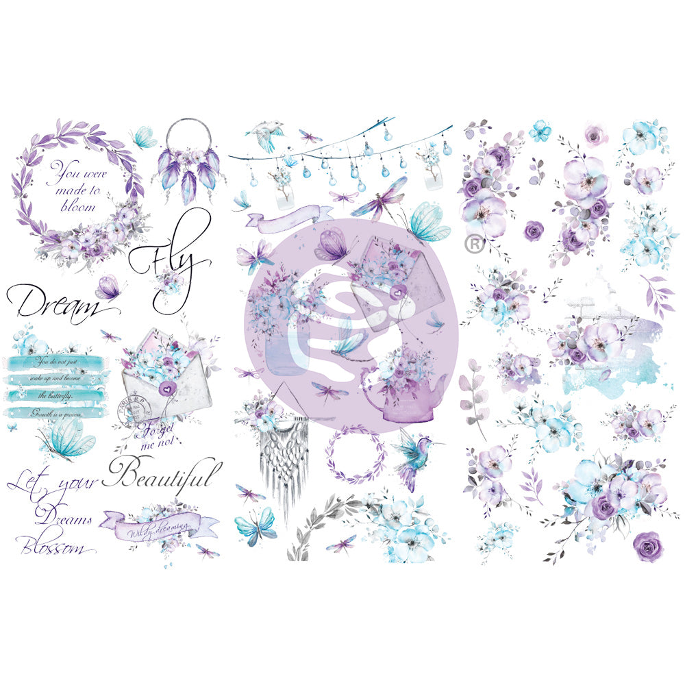 Prima Marketing - Aquarelle Dreams Rub-on 6x12"