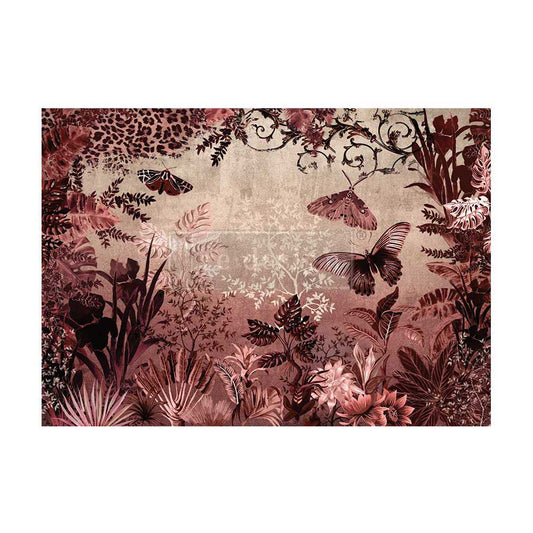 Re-Design With Prima® A1 Decoupage Fiber - Sepia Rainforest 23.4x33.1"
