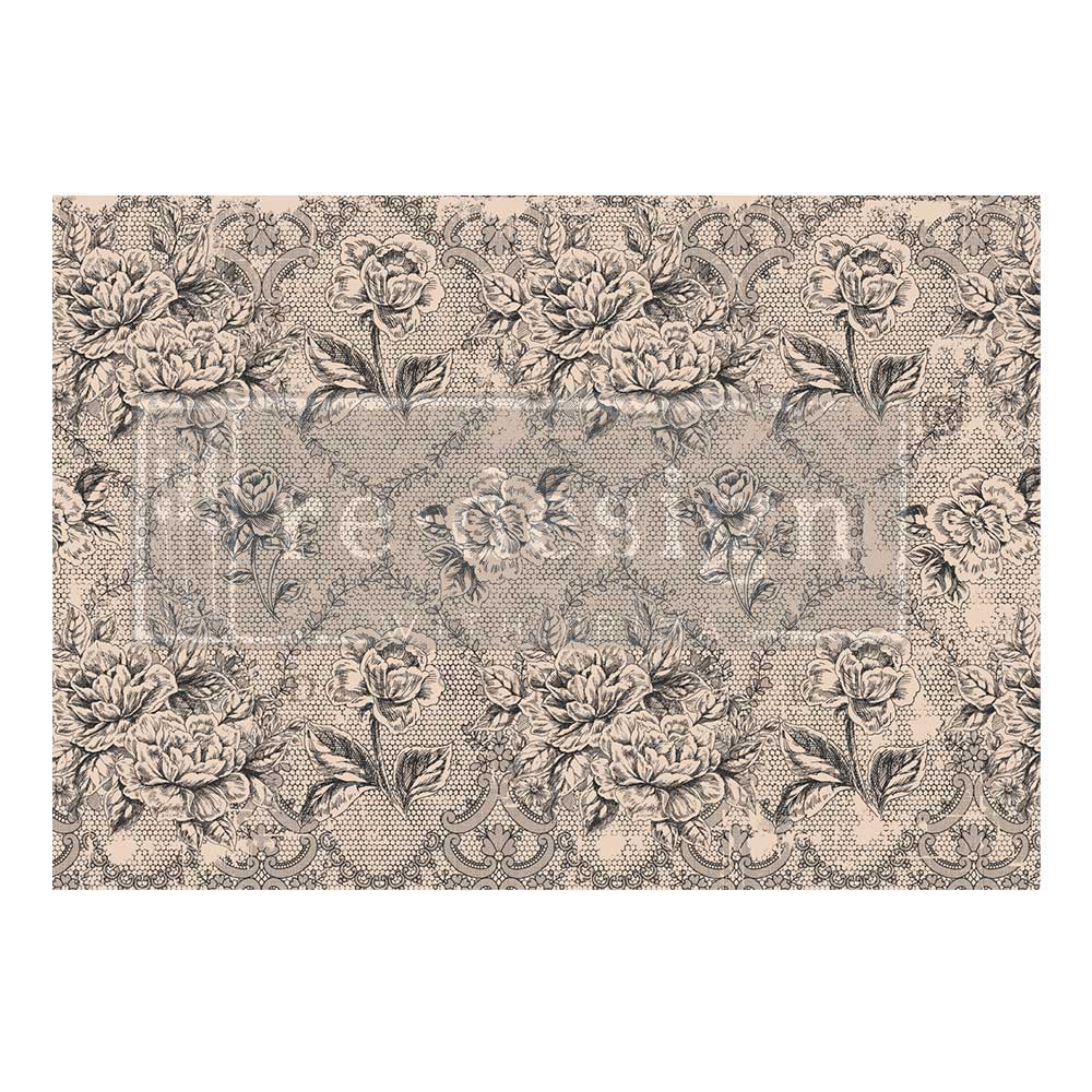 Re-Design With Prima® 1A Decoupage Fiber Paper - Antique Lace - 23.4 x 33.1"